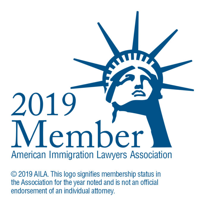 Stylized Liberty head and 2019 member text